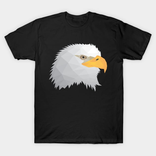 Eagle Low Poly T-Shirt by MHich